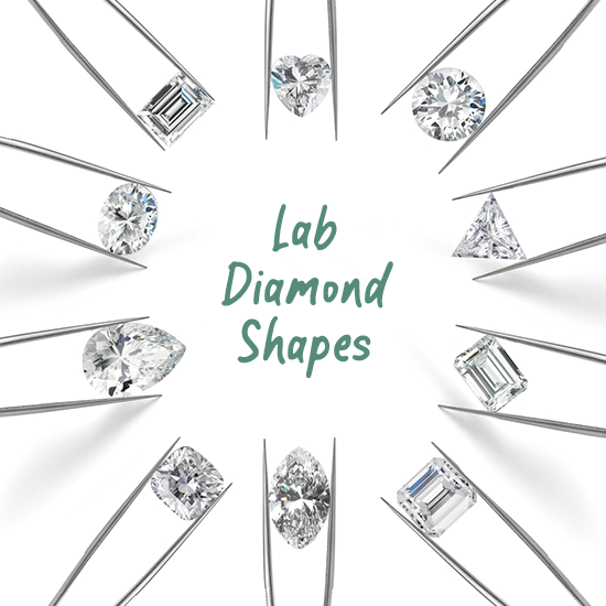 Choose fancy-shaped diamonds