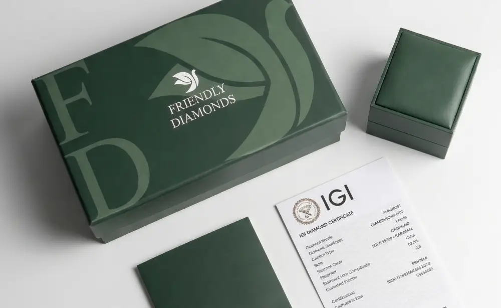 Friendly Diamonds engagement ring packaging one