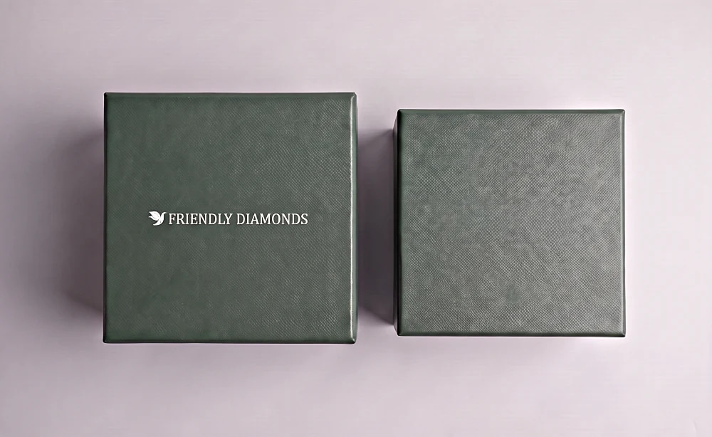 Friendly Diamonds eternity ring packaging one