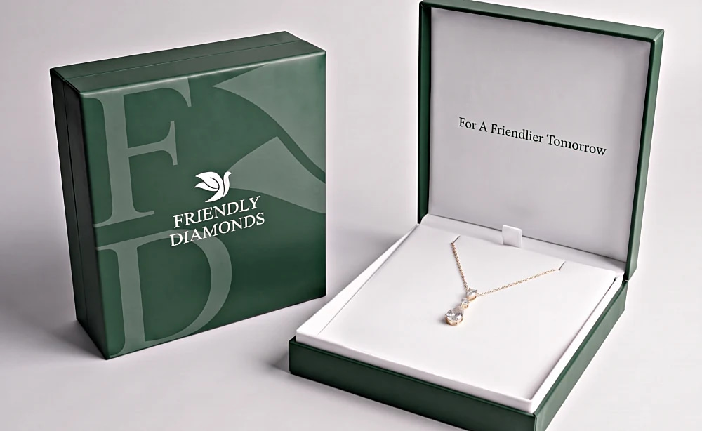 Friendly Diamonds fashion necklace packaging four