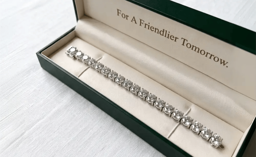Friendly Diamonds tennis bracelets packaging two