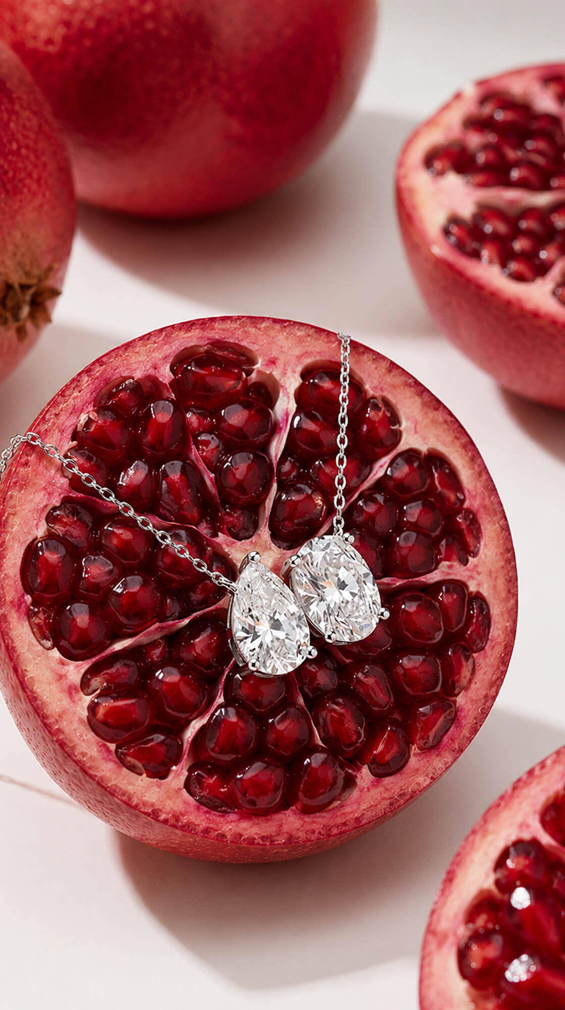 Sweetheart Spark Two Stone Fashion Necklace