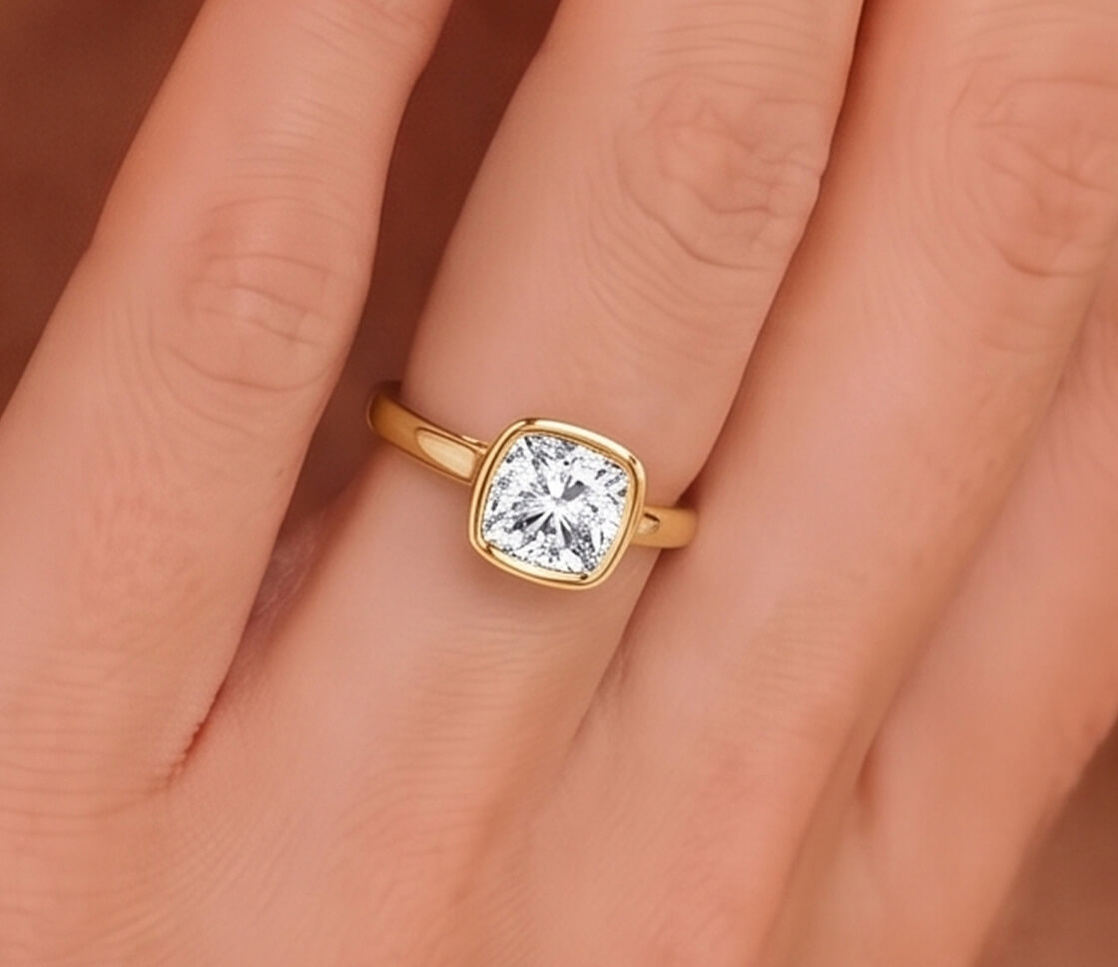 Bezel Set Solitaire ring
