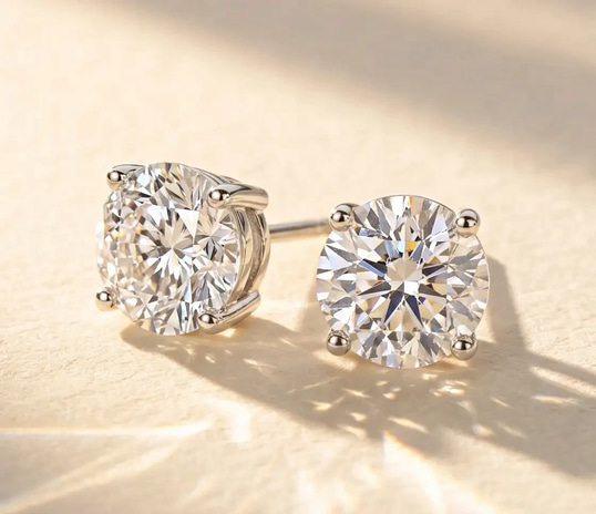 Four Prong Round Studs