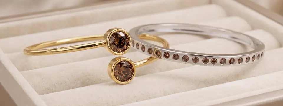 Lab Grown Brown Diamond Bracelet