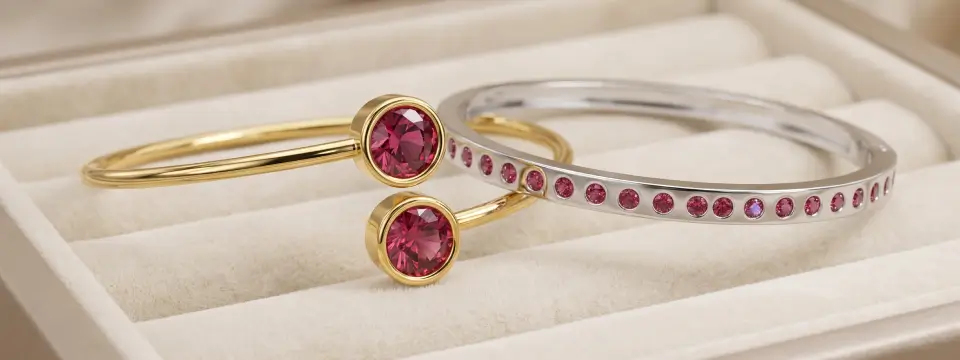 Cherry Cognac Diamond Bracelets