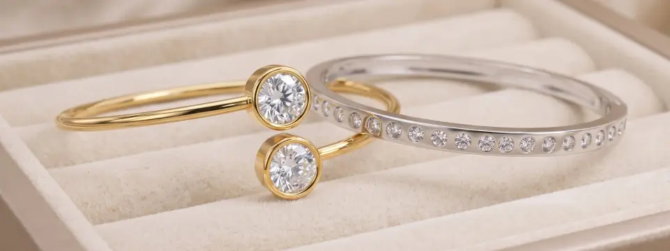 Colorless Diamond Bracelets
