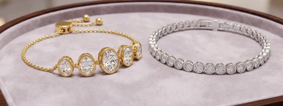 Lab Grown Diamond Bracelets Under $3,000