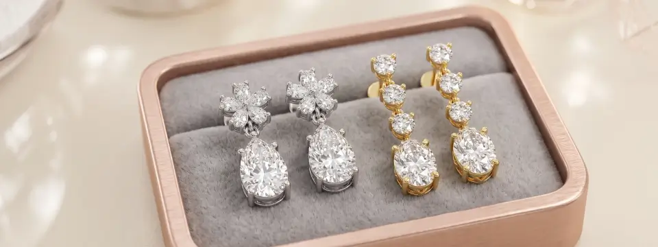 Lab-Grown Diamond Earrings Under $1000