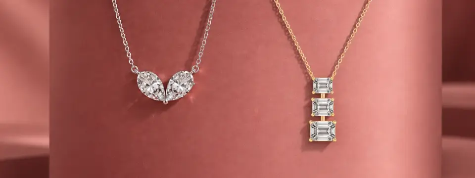 Lab Grown Diamond Necklaces Under $1,000
