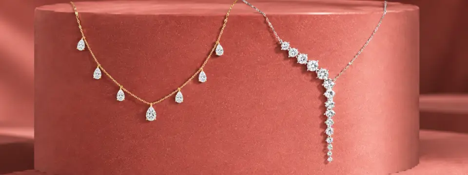 Lab Grown Diamond Necklaces Under $3,000