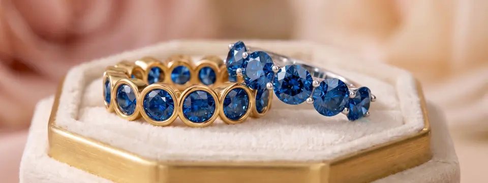 Blue Diamond Rings
