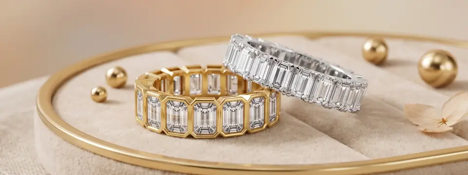 Emerald Cut Diamond Rings