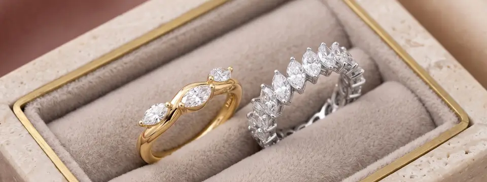 Marquise Cut Diamond Rings