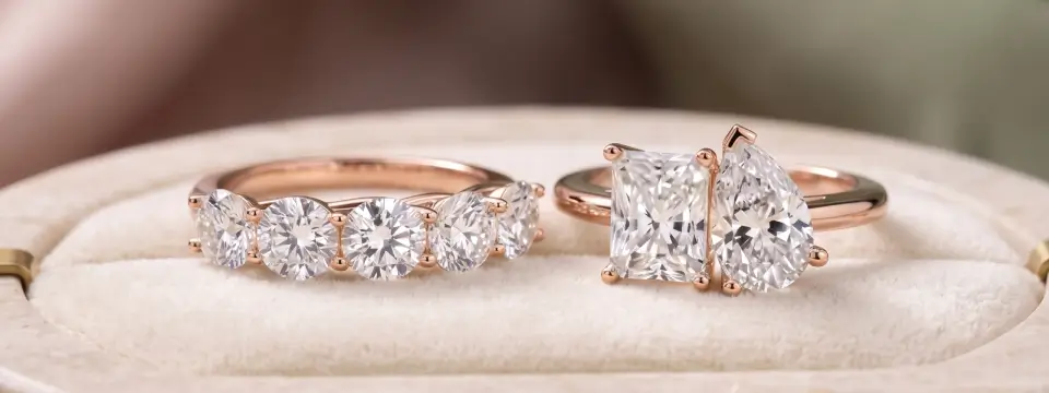 Rose Gold Lab Grown Diamond Rings