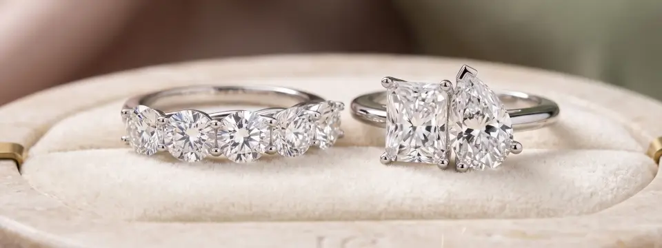 White Gold Lab Grown Diamond Rings